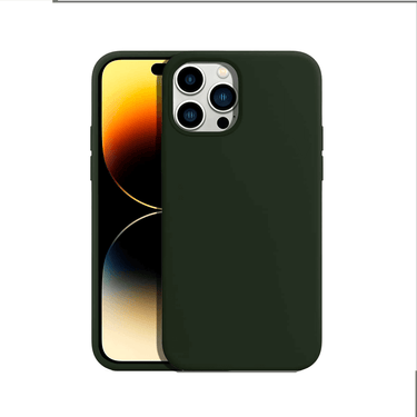 iPhone 14 Plus Liquid Silicone Case Cover - Washable, Shock-Proof, Drop-Resistant, Ultra-Soft, Scratch-Free, Durable - Green